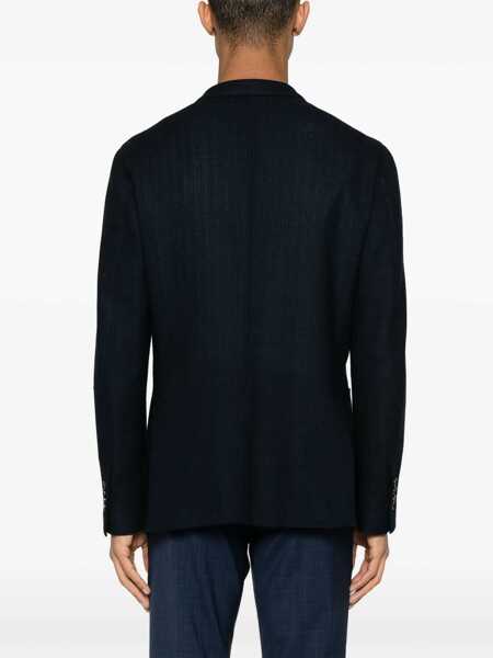 Sacouri Lardini Blue double-breasted blazer Blue Barbati (BM 13866110) 4