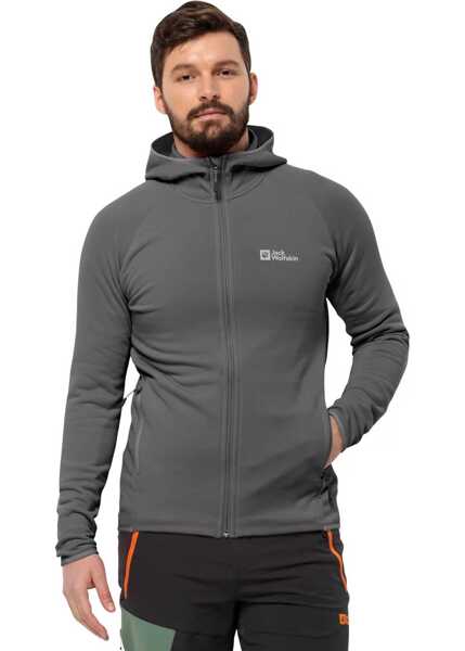 Hanorace Jack Wolfskin Baiselberg Hooded FZ M Grey Barbati (BM 13867223) 2