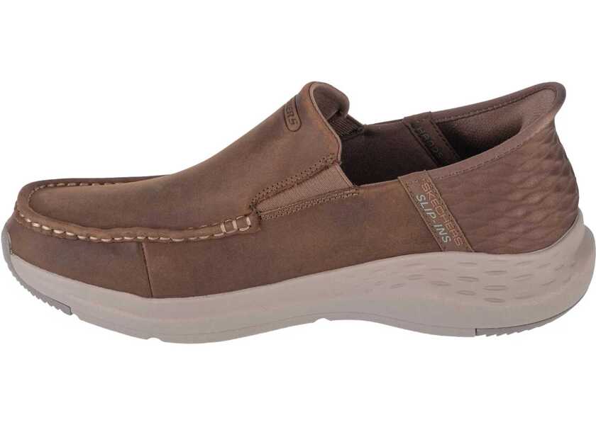 Pantofi Oxford SKECHERS Slip-Ins Parson - Oswin Brown Barbati (BM 13867265) 2