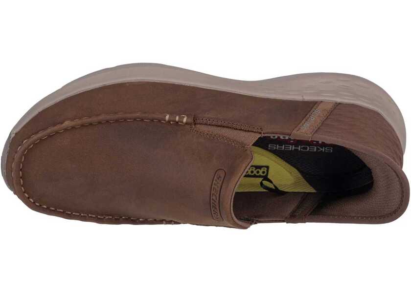 Pantofi Oxford SKECHERS Slip-Ins Parson - Oswin Brown Barbati (BM 13867265) 3