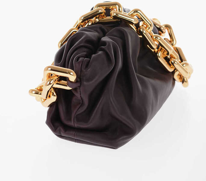 Genti de mana Bottega Veneta Leather The Chain Pouch Bag With Magnetic Closure Violet Femei (BM 13867937) 2