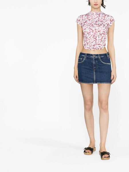 Topuri Isabel Marant Isabel Marant toile Juvia Printed Top Beige Femei (BM 13876928) 2