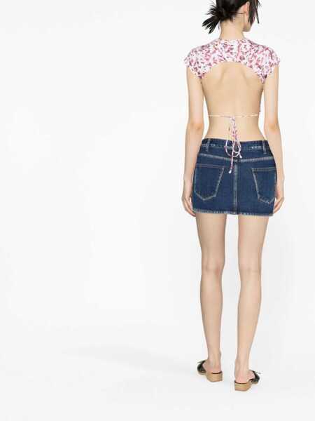 Topuri Isabel Marant Isabel Marant toile Juvia Printed Top Beige Femei (BM 13876928) 3