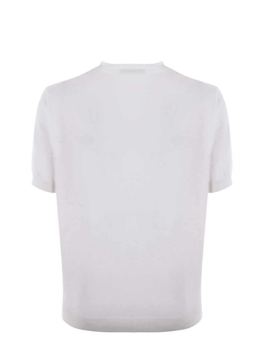 Tricouri FILIPPO DE LAURENTIIS Filippo De Laurentiis  T-Shirt White Barbati (BM 13879475) 2
