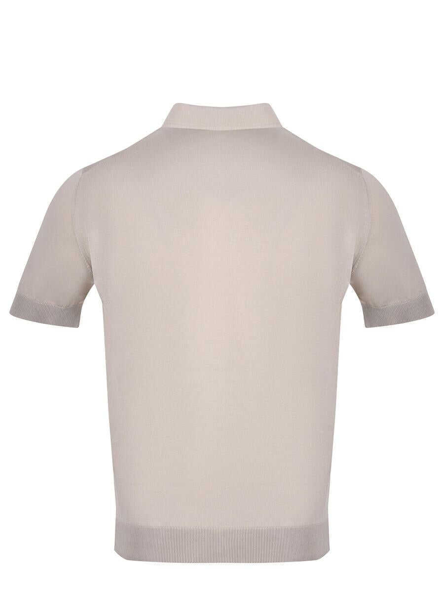 Tricouri Polo FILIPPO DE LAURENTIIS Filippo De Laurentiis  T-Shirts And Polos Beige Barbati (BM 13879814) 3