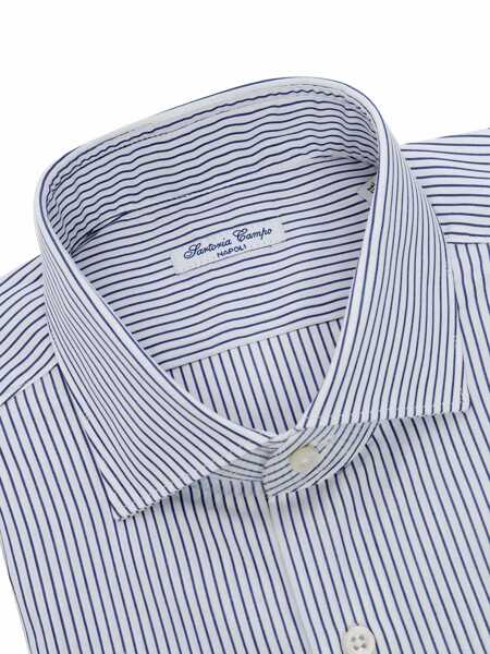 Camasi casual Sartoria Del Campo-Sonrisa Blue and white striped shirt Multicolor Barbati (BM 13888679) 2