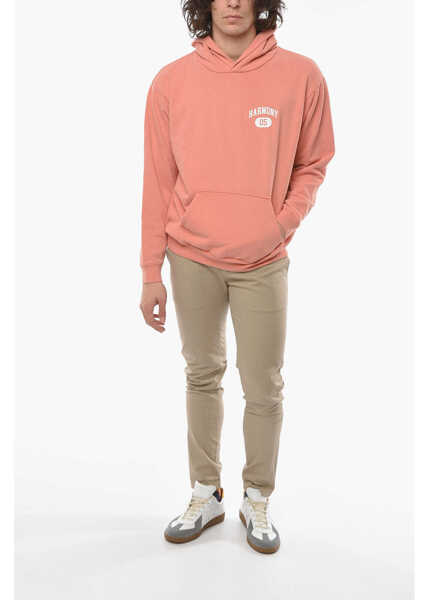 Bluze de trening HARMONY Logo Printed Brushed Cotton Hoodie Pink Barbati (BM 13946159) 4