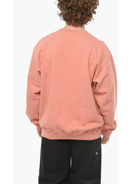Bluze de trening HARMONY Logo Printed Brushed Cotton Crew-Neck Sweatshirt Pink Barbati (BM 13946162) 2