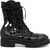 GUIDI Ankle Boot With Cut Out Details BLACK