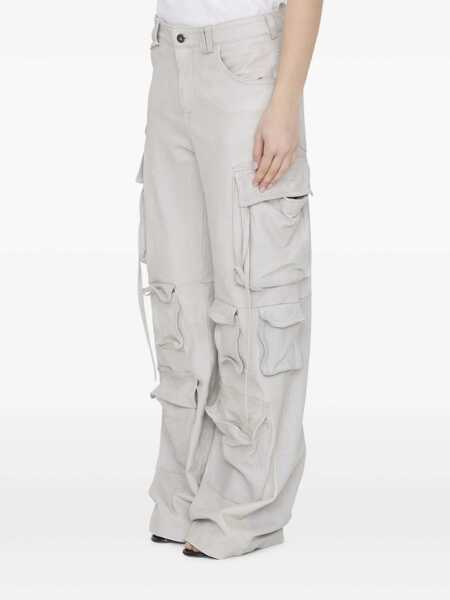 Pantaloni casual Salvatore Santoro Leather Cargo Pants Beige Femei (BM 13948229) 2