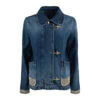 Geci Fay 3 Denim Hooks With Suede Details Femei