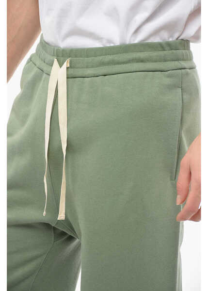 Pantaloni de trening Jil Sander Brushed Cotton Joggers With Drawstring Green Barbati (BM 13980116) 3