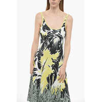 Imbracaminte Dama pagina 670 - Rochii lungi Bottega Veneta Embroidered Jacquard Dress With Open Back Yellow Femei (BM 13980224) - B-mall.ro