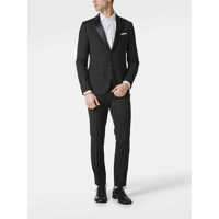 Sacouri Daniele Alessandrini Single-Breasted Blazer With Shiny Lapels Barbati