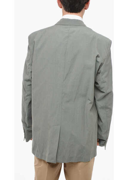 Sacouri MIHARA YASUHIRO Half-Lined Blazer With Crumpled Effect Design Green Barbati (BM 13995674) 2