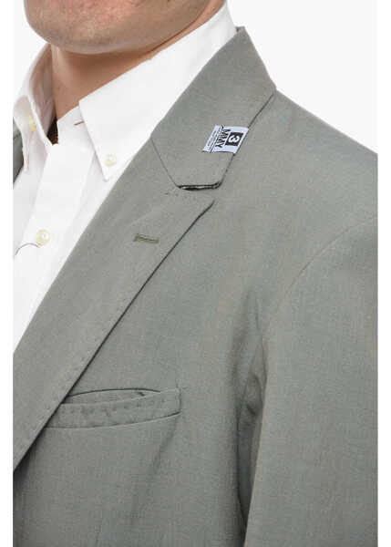 Sacouri MIHARA YASUHIRO Half-Lined Blazer With Crumpled Effect Design Green Barbati (BM 13995674) 3