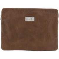 Genti de mana Crinkled Leather Document Holder Pouch Femei