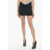 DAVID KOMA Jeweled Waistband Plexi Miniskirt Black