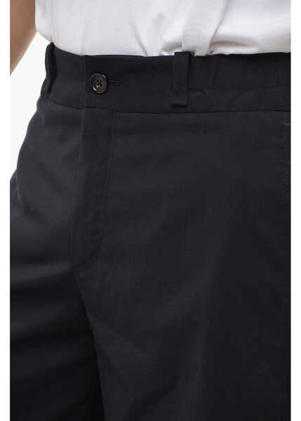 Pantaloni scurti Lanvin 4 Pocket Wool Shorts With Elastic Waistband Blue Barbati (BM 13996922) 3