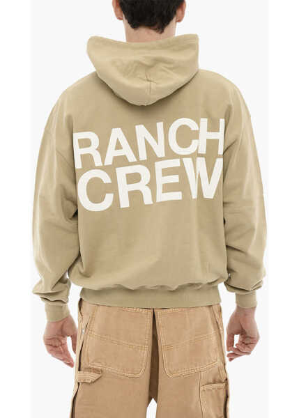 Bluze de trening 1989 STUDIO Brushed Cotton Ranch Crew Hoodie Beige Barbati (BM 13998104) 2