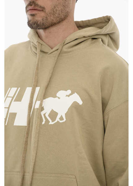 Bluze de trening 1989 STUDIO Brushed Cotton Ranch Crew Hoodie Beige Barbati (BM 13998104) 3