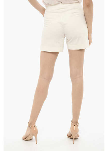 Pantaloni scurti Woolrich Cotton Stretch Shorts White Femei (BM 13998152) 2