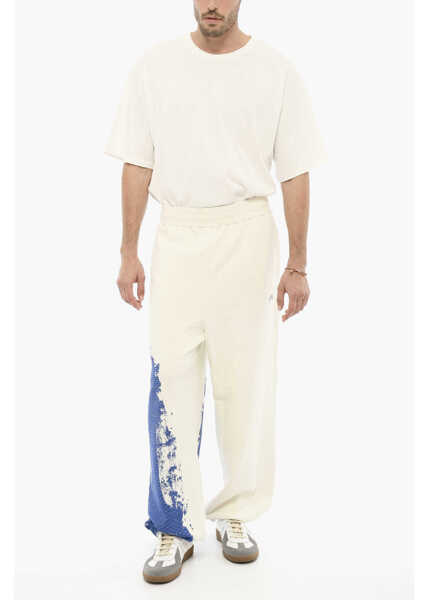 Pantaloni de trening A-COLD-WALL Acid Wash Hem Cotton Joggers White Barbati (BM 13998221) 4