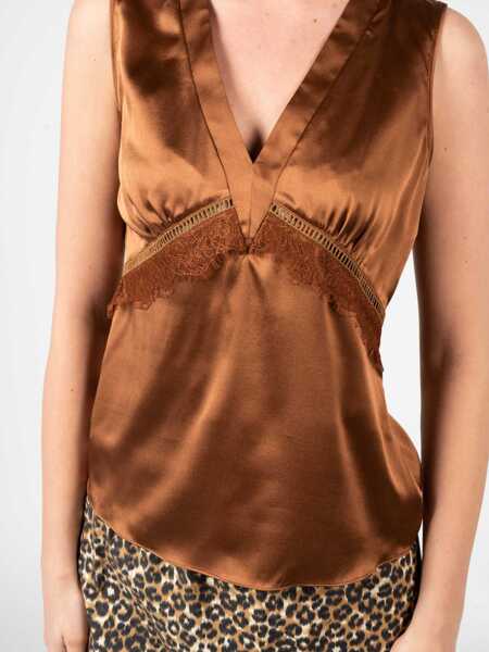 Tricouri Pinko Sabino 1G15E2 Brzowy Femei (BM 13998311) 6