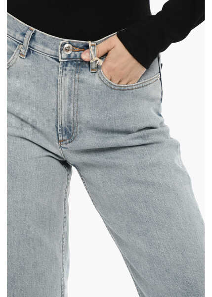 Blugi skinny MOTHER Stretch Denim Slim Fit Jeans 19Cm Blue Femei (BM 13998602) 3