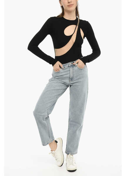 Blugi skinny MOTHER Stretch Denim Slim Fit Jeans 19Cm Blue Femei (BM 13998602) 4