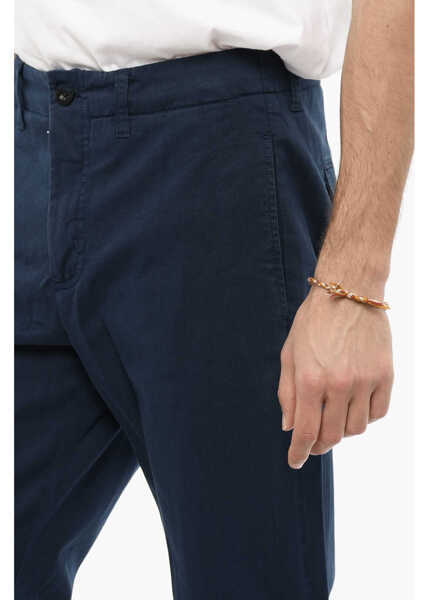 Pantaloni casual Department Five Belt Loops Cotton Twill Off Pants Blue Barbati (BM 13998692) 3