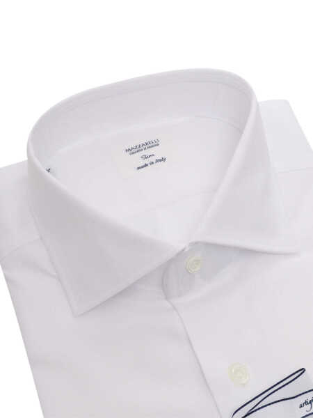 Camasi Mazzarelli Camicie GEA C COTTON SHIRT White Femei (BM 14006990) 2