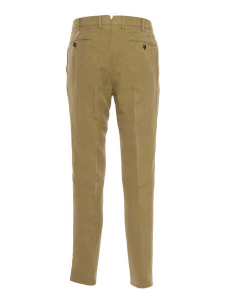 Pantaloni casual PT TORINO Kaki slim trousers Green Barbati (BM 14007062) 2