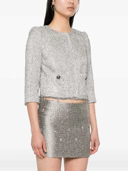 Paltoane Elisabetta Franchi Elegant silver jacket Silver Femei (BM 14007431) 3