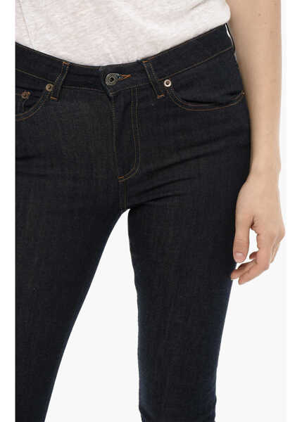 Blugi skinny Woolrich Dark Wash Marten Patch Pockets Jeans 12,5Cm Blue Femei (BM 14007632) 3