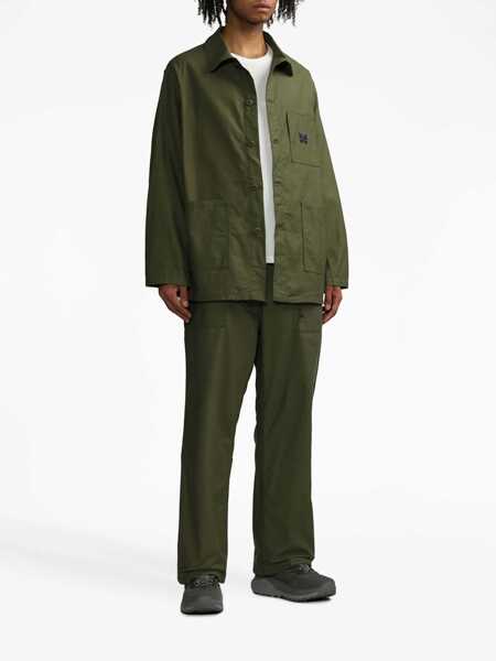 Camasi casual NEEDLES Shirt With Logo Embroidery GREEN Barbati (BM 14007953) 2