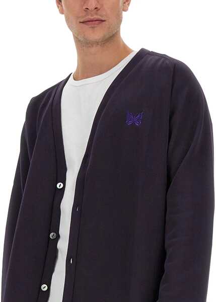 Cardigane NEEDLES Cardigan With Logo PURPLE Barbati (BM 14007956) 4