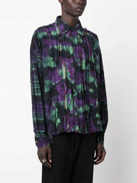 Camasi casual NEEDLES Uneven Dye Shirt MULTICOLOUR Barbati (BM 14007962) 3