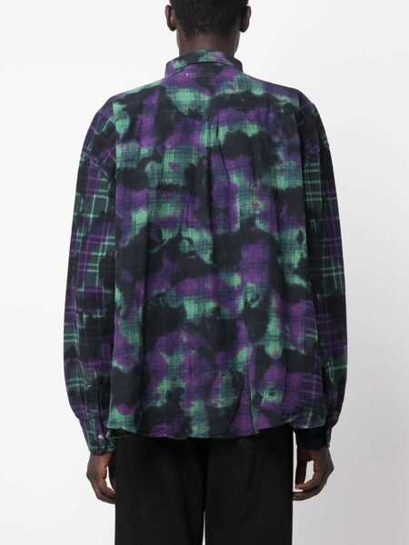 Camasi casual NEEDLES Uneven Dye Shirt MULTICOLOUR Barbati (BM 14007962) 4