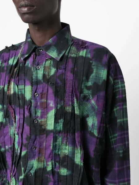 Camasi casual NEEDLES Uneven Dye Shirt MULTICOLOUR Barbati (BM 14007962) 5