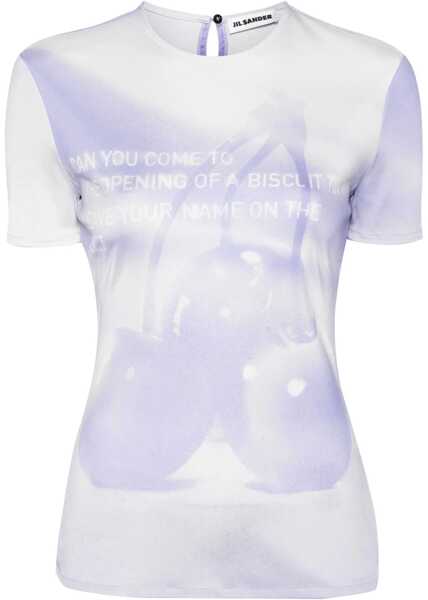 Tricouri Jil Sander T-Shirt With Logo AZURE Femei (BM 14008022) 1