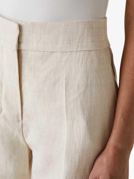 Pantaloni casual JACQUEMUS Pants Tibau WHITE Femei (BM 14008088) 4