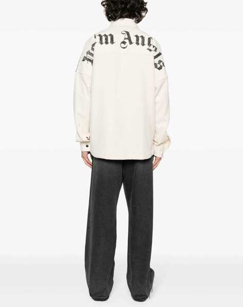 Jachete Palm Angels Overshirt Check WHITE Barbati (BM 14009249) 2