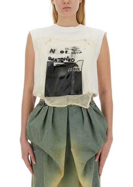 Tricouri Maison Margiela T-Shirt With Print WHITE Femei (BM 14009360) 1