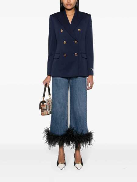 Sacouri Versace Double-Breasted Blazer BLUE Femei (BM 14009432) 2