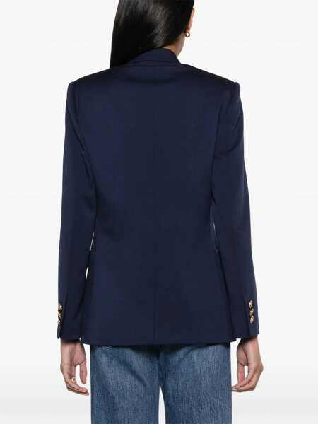 Sacouri Versace Double-Breasted Blazer BLUE Femei (BM 14009432) 4