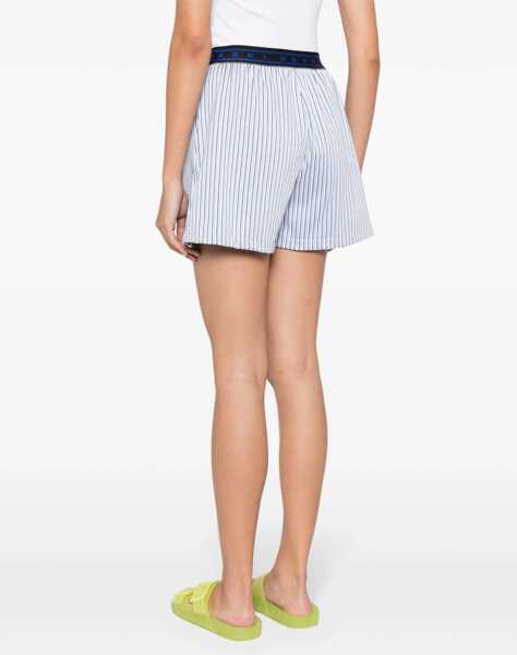 Pantaloni scurti Marni Bermuda Shorts With Stripe Pattern AZURE Femei (BM 14009525) 4