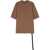 Rick Owens Cotton T-Shirt BROWN