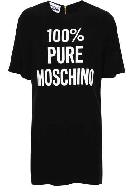 Rochii casual Moschino Dress With Logo BLACK Femei (BM 14010107) 1