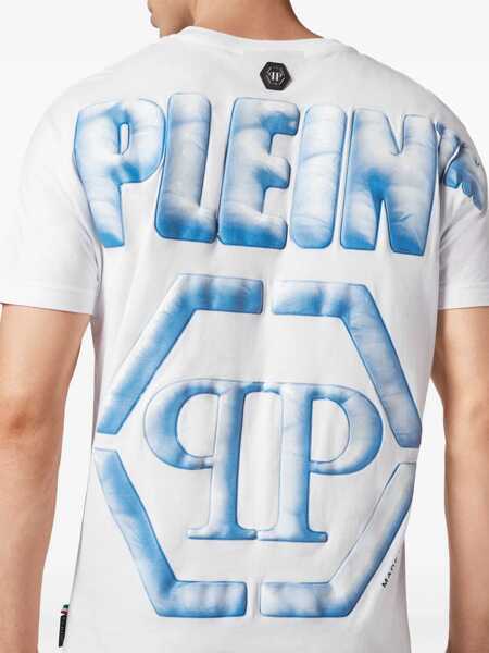 Tricouri Philipp Plein T-Shirt With Logo WHITE Barbati (BM 14010395) 5